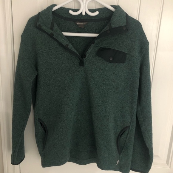 Green Pullover Fleece from Eddie Bauer - Picture 1 of 3